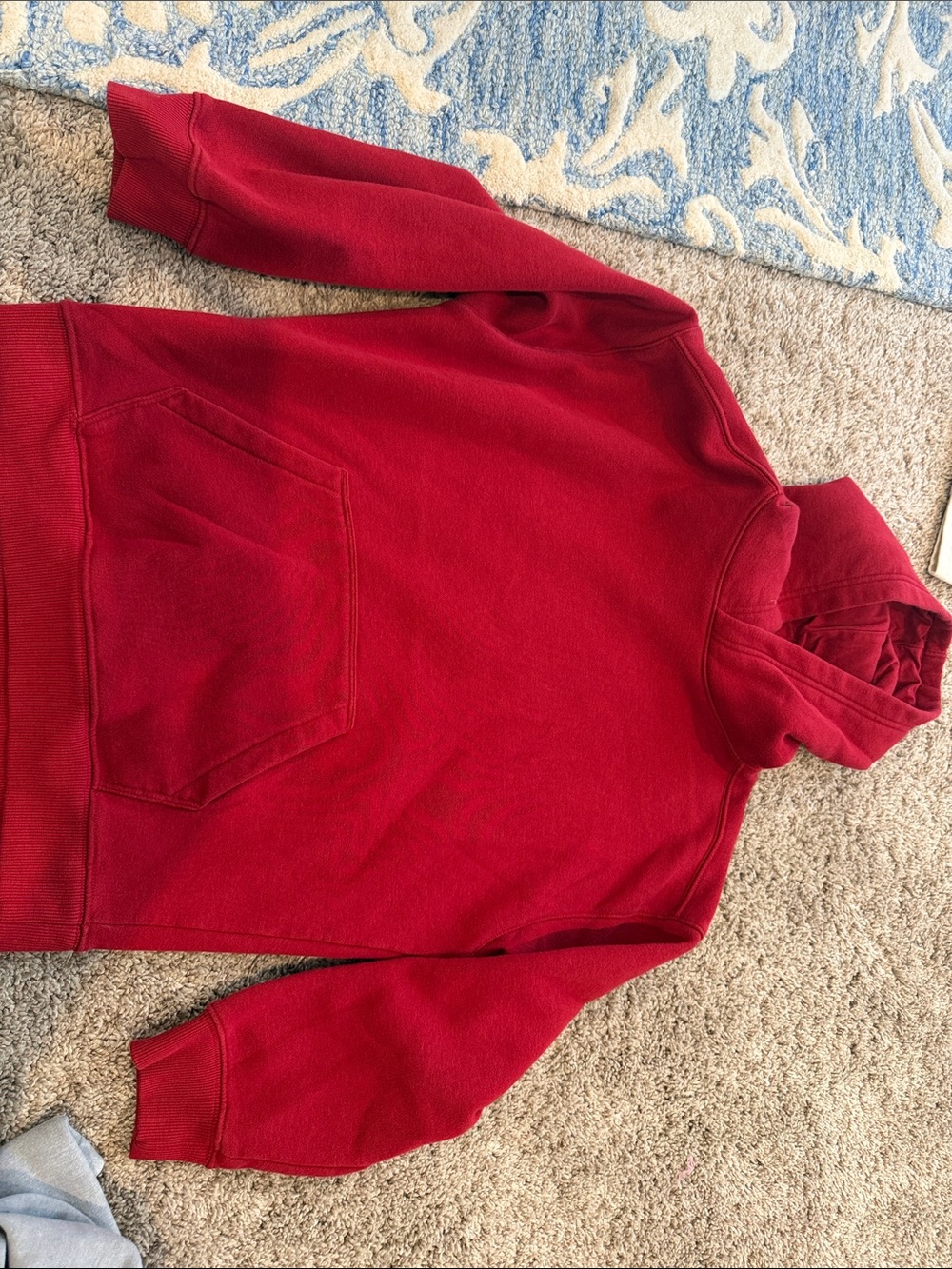 DSG Red Men's Hooded Pullover Sweatshirt